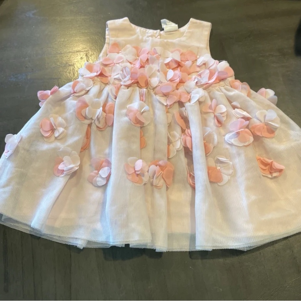 Adorable Pink and White Floral Dress